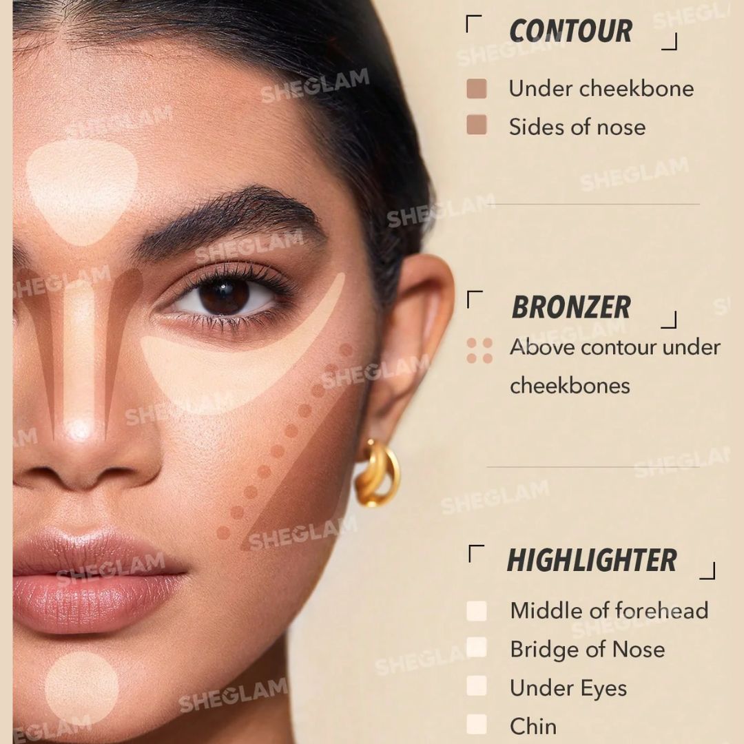 Stereo Face Six-Color Cosmetic Disc