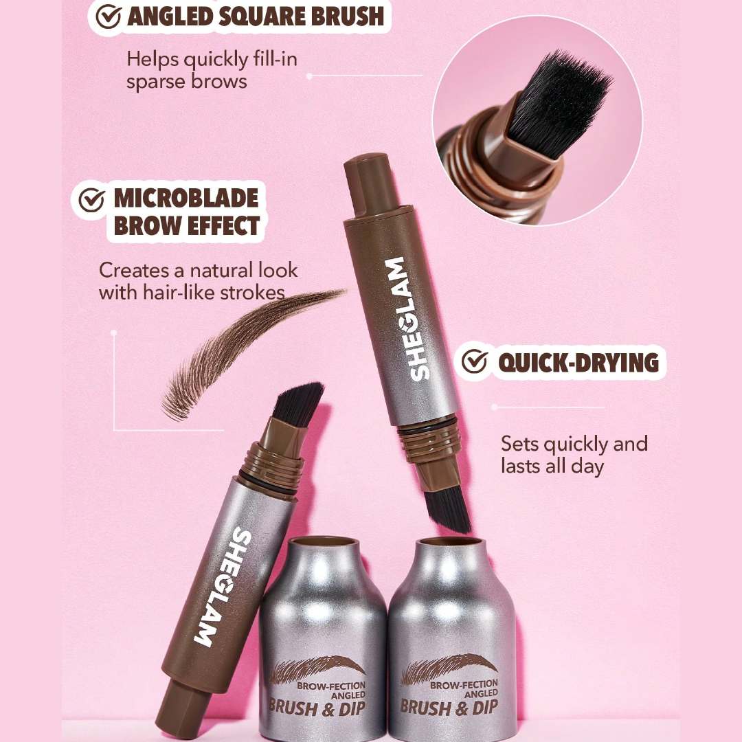 Brow-Fection Angled Brush & Dip Liquid Eyebrow Gel Pen
