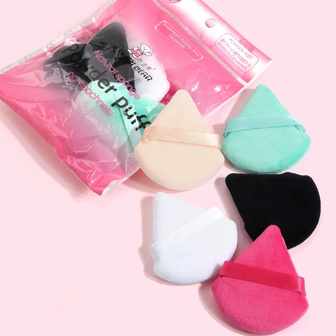 5pcs Fan Shaped Powder Puff