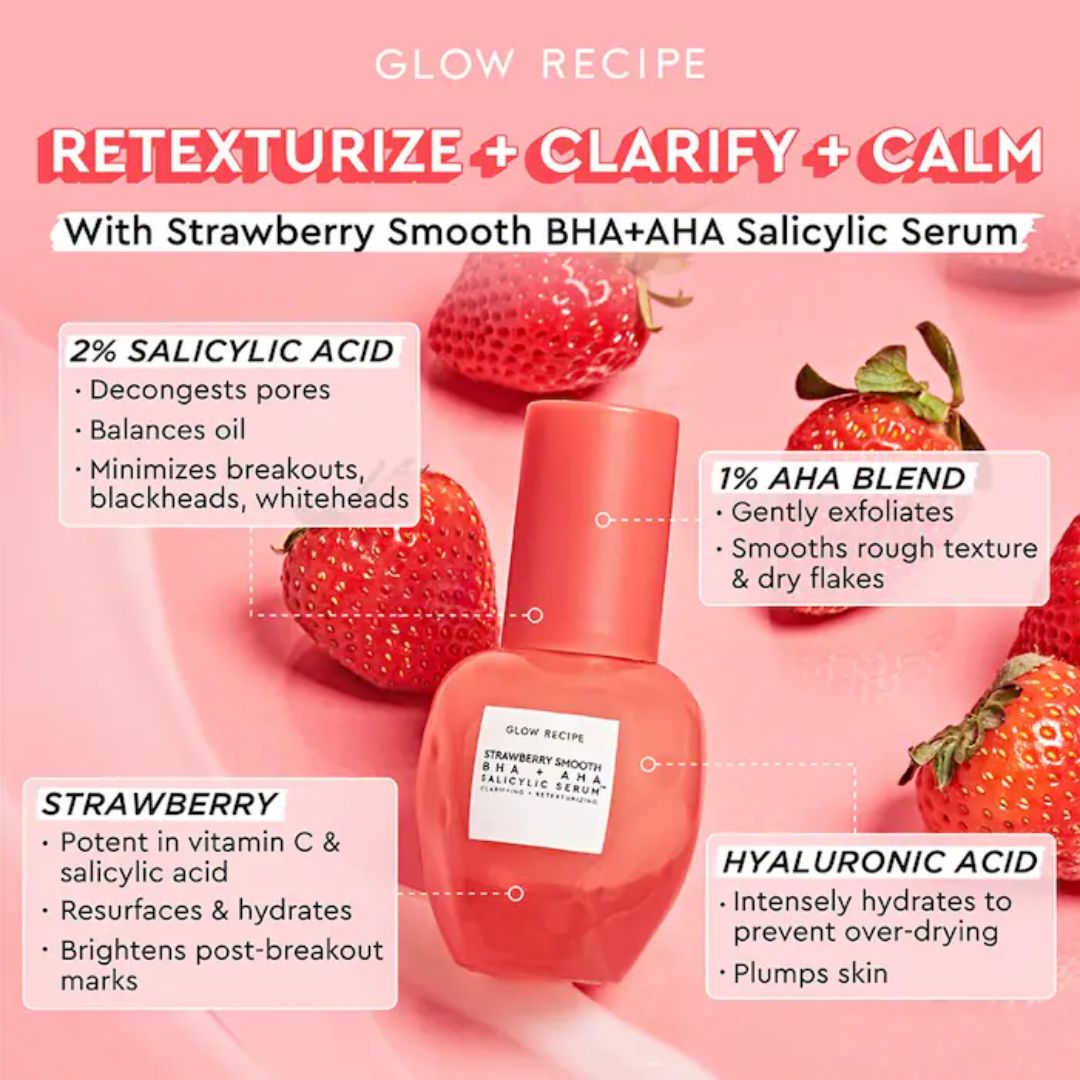 Strawberry Smooth BHA+AHA Salicylic Serum