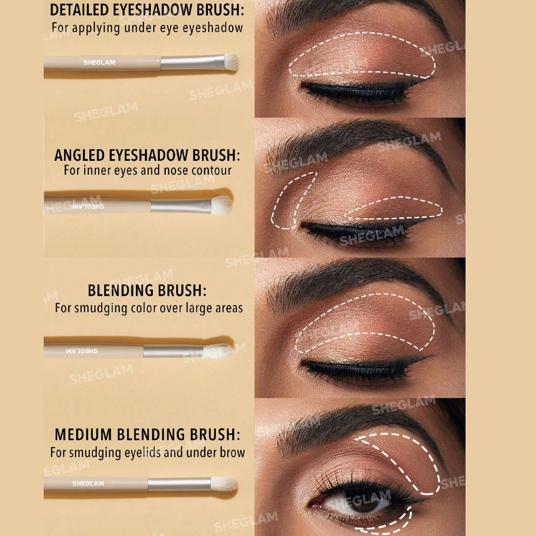 Glam 101 Face Essentials Brush Set with Bag