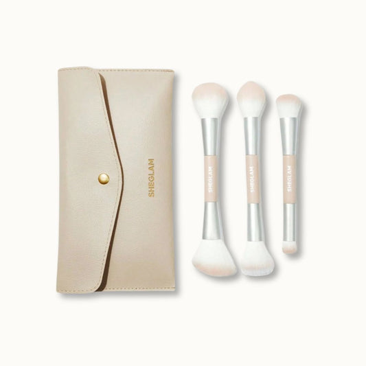 Glam 101 Face Essentials Brush Set with Bag