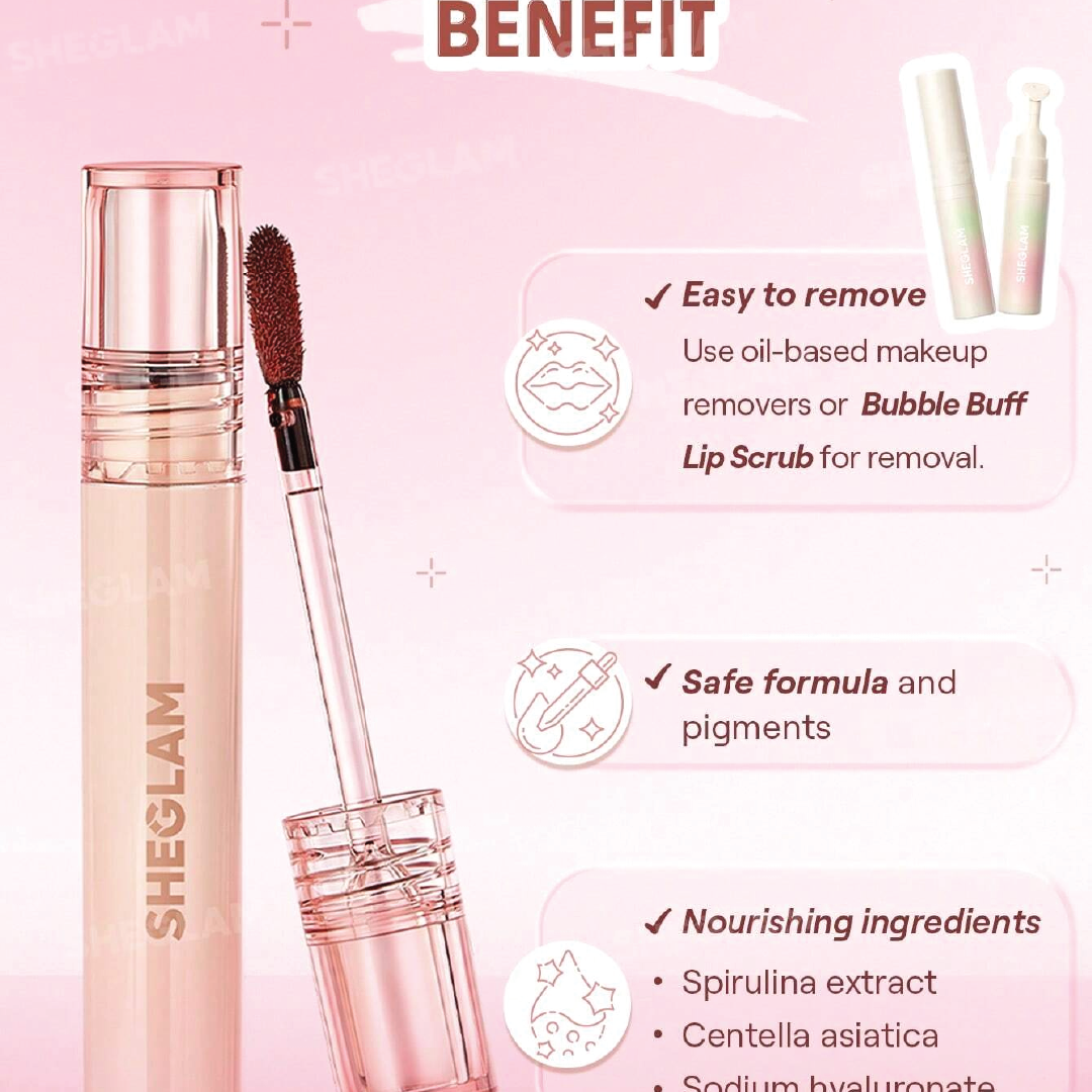 Original SHEGLAM Fall In Line Peel Off Lip Liner Stain Shade– long-lasting peel-off lip tint liner for defined, smudge-proof lips; authentic SHEGLAM Bangladesh product in an affordable BD-friendly price range.