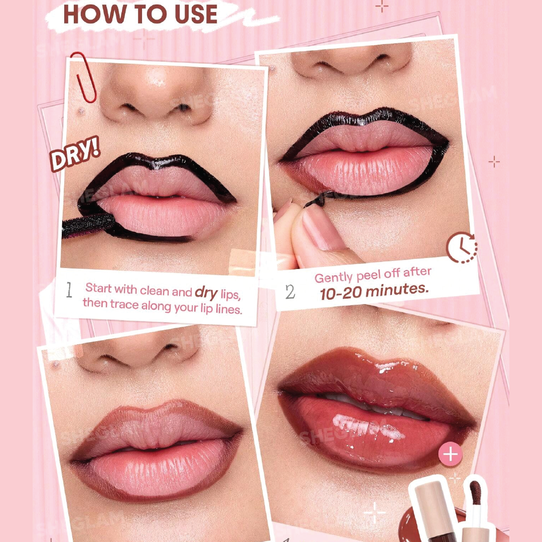 Original SHEGLAM Fall In Line Peel Off Lip Liner Stain Shade– long-lasting peel-off lip tint liner for defined, smudge-proof lips; authentic SHEGLAM Bangladesh product in an affordable BD-friendly price range.