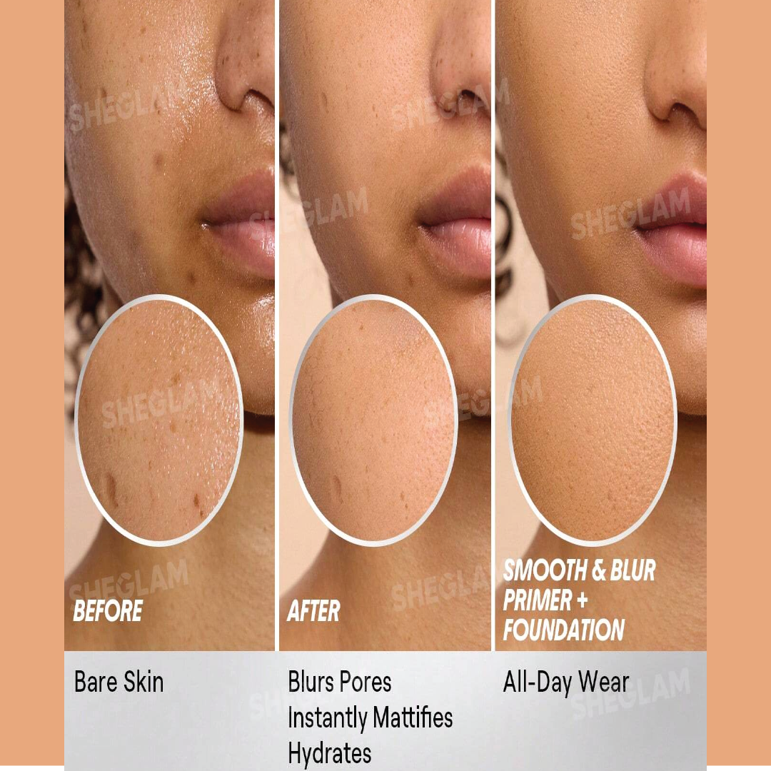 Original SHEGLAM Camera On Smooth & Blur Primer – lightweight pore-minimizing makeup primer for smooth matte finish, long-lasting base, oil control, buy authentic SHEGLAM cosmetics online in Bangladesh.