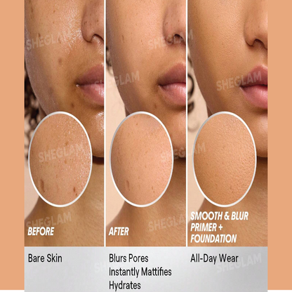 Original SHEGLAM Camera On Smooth & Blur Primer – lightweight pore-minimizing makeup primer for smooth matte finish, long-lasting base, oil control, buy authentic SHEGLAM cosmetics online in Bangladesh.