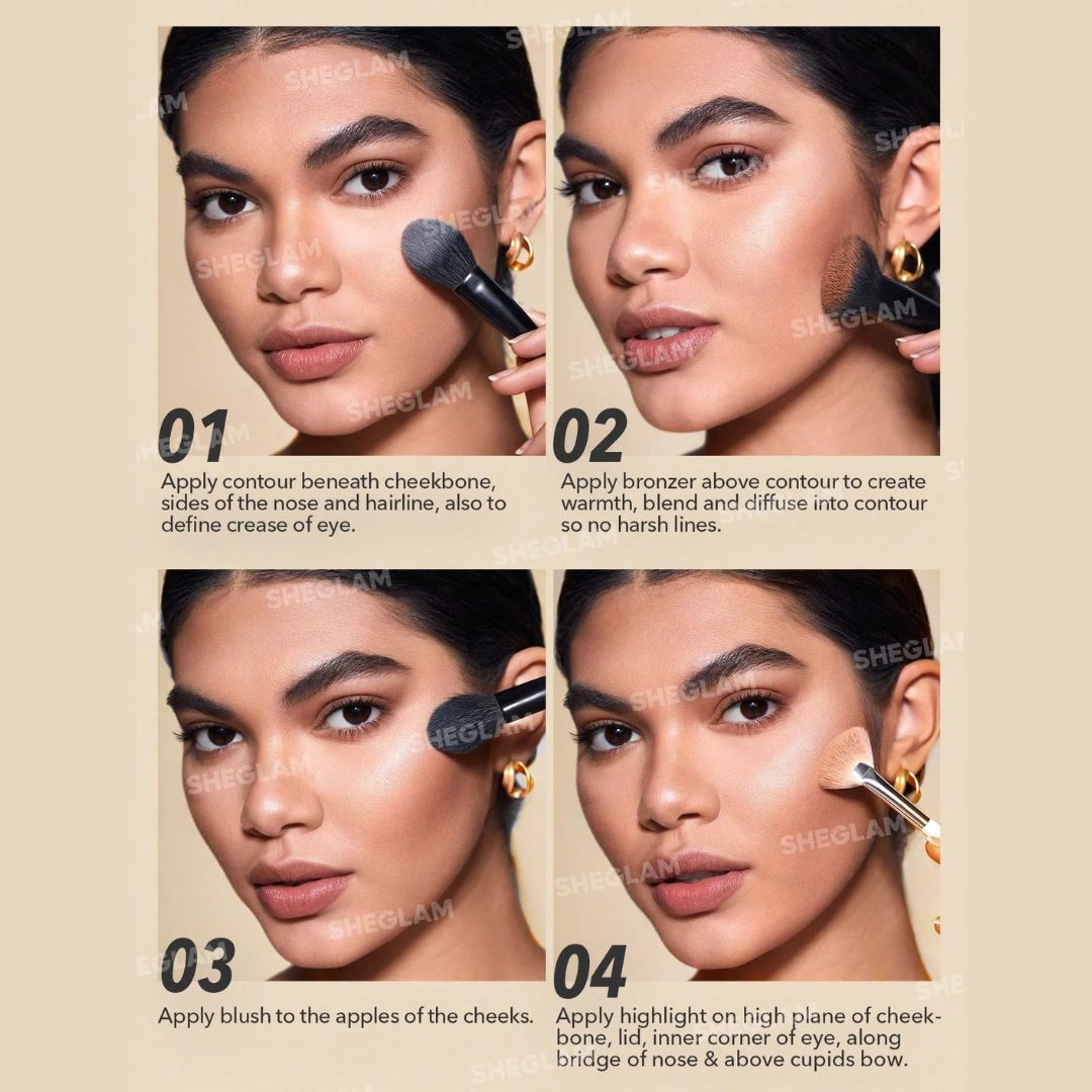 Stereo Face Six-Color Cosmetic Disc