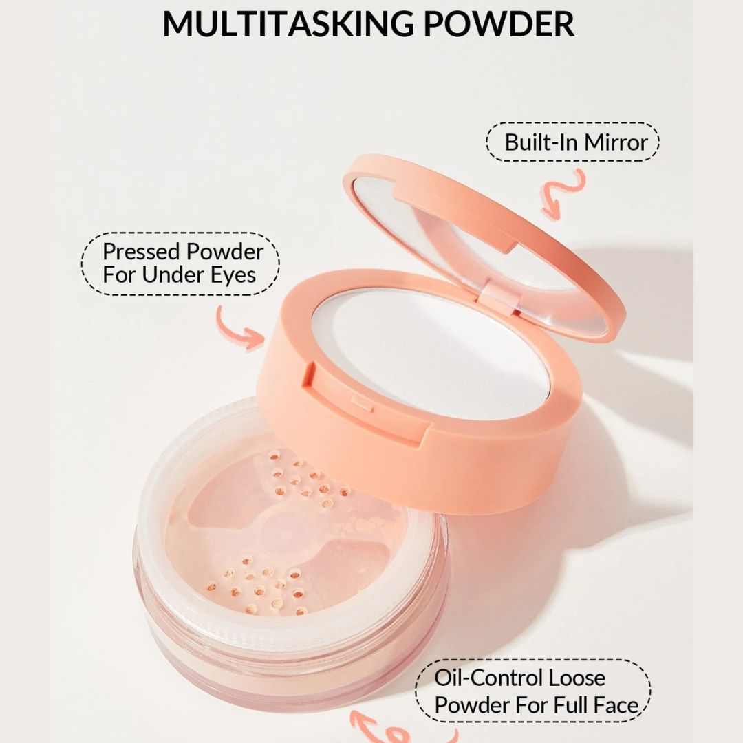Insta-Ready Face & Under Eye Setting Powder Duo – Kheyaal